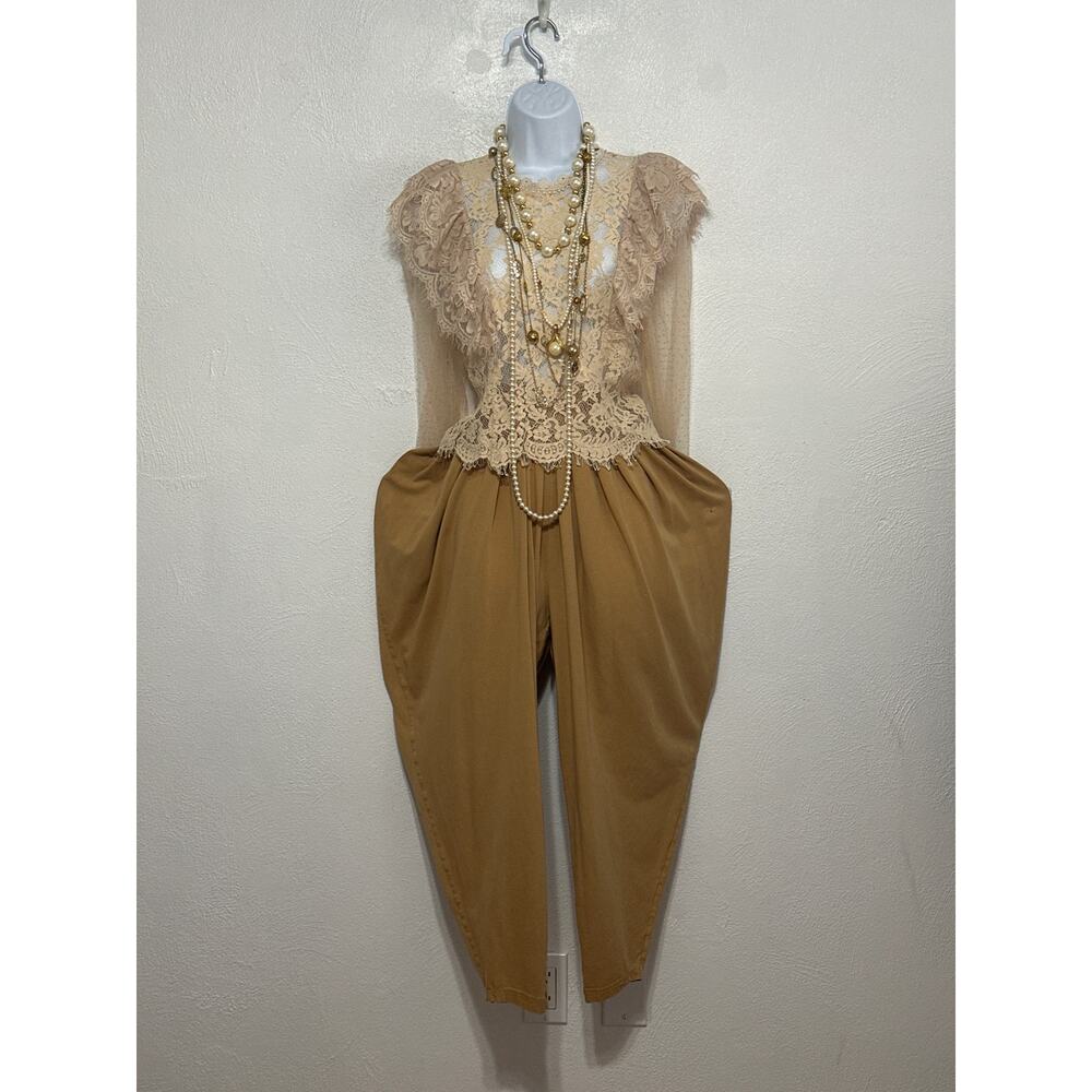Balloon Barrel Harem Pants Camel XL Trendy Streetwear Camel NYFW Vibes RL Vibes